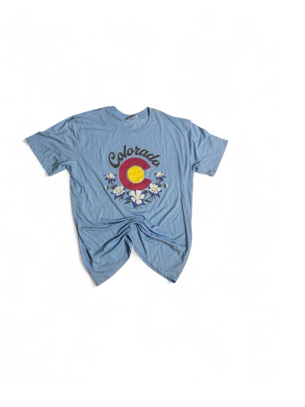 Colorado Graphic Tee - Light Blue Shirt